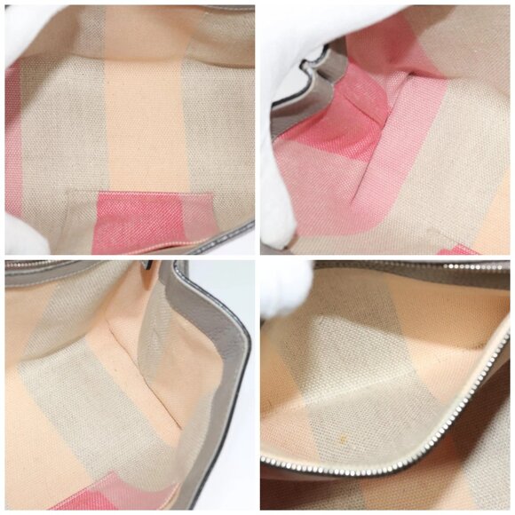 GUCCI Bamboo Daily Hand Bag Leather 2way Gray Silver 370831 Auth ep8016 - Picture 15 of 16